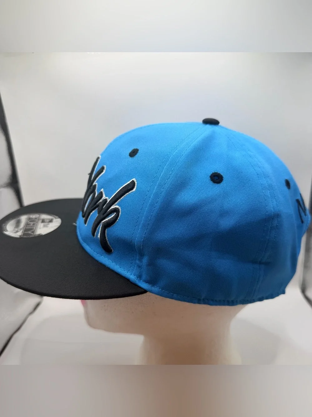 New York City Souvenir Hat Blue Script Embroidered T&T Adjustable Cap NYC